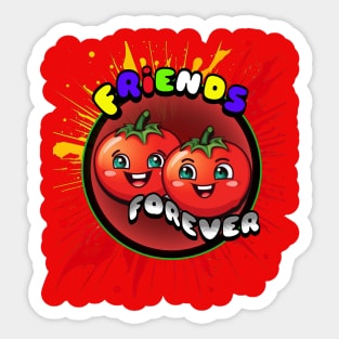 Friends Forever Vegetable Sticker